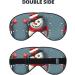 SSIMOO Christmas Snowman Eye Mask - Double-Sided Soft Light Blocking for Better Sleep - Buy Online on GoSupps.com