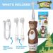 Brush-Baby WildOnes Kids Electric Bear Toothbrush | Rechargeable, 3 Brush Heads, USB Charging Cable | Ages 0-10 - Buy Online on GoSupps.com