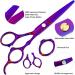 Professional Stainless Steel Hair Cutting Scissors Set - Salon Thinning Shears & Straight Barber Tools in Purple - Ideal Gift for Mom, Dad, Friends - Buy Online on GoSupps.com