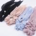 Elegant Scarf Hair Ties for Women Girls - 8 Pcs Double Layer Bow Scrunchies with Assorted Colors - Buy Online on GoSupps.com