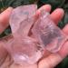 Natural Crystal Rough 3pcs Natural Pink Rose Quartz Crystal Rough Gemstone Specimen - Buy Online on GoSupps.com