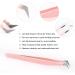 Tweezers for Eyelash Extension Professional Eyelash Extensions Metal Stainless Steel Tweezers Pink Elbow Standalone (Seven Tweezers) Seven Tweezers Pink - Buy Online on GoSupps.com