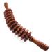 1 piece of massage roller wood back massage device wooden massage device Roller massage device with handle suitable for neck legs back body (brown) ...