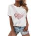 Women's White Butterfly Print Short Sleeve Blouse - Cute Graphic Crew Neck Tee - Buy Online on GoSupps.com