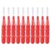 Milists 50 pieces of interdental brushes toothpicks dental floss dental hygiene cleaning brush oral care dental floss tool 3 mm red