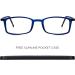 Buy Read Optics Blue Light Blocking Reading Glasses for Men & Women - Ultra Thin Flat Foldable Frames +2.0 to +2.5 - Perfect for Gaming & Screens - Buy Online on GoSupps.com