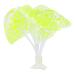 VOCOSTE Silicone Glowing Aquarium Simulation Coral with Suction Cup Yellow