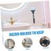 Plafope Razor Holder - 2-Piece Suction Cup Organizer for Razors & Shavers - Hanger and Hook Solution - Buy Online on GoSupps.com
