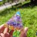 Orgonite Reiki Pyramid - Amethyst Chakra Healing Crystals for Meditation & Home Decor - International Shipping - Buy Online on GoSupps.com