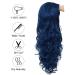 Shop Blue Long Wavy Wigs for Women | Synthetic Curly Heat Resistant Costume Wigs for Halloween Parties - Buy Online on GoSupps.com