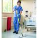 Rubbermaid Commercial 18 Inch Blue Microfiber Damp Room Mop Pad - Single Sided Mop Head - Buy Online on GoSupps.com