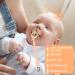 Baby Silicone Pacifier Clip Holder 4 Pack - Soft & Durable - Suitable for All Pacifiers - Teething Toys - White Grey Green Off-White - Buy Online on GoSupps.com