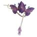 Streysisl Crystal Butterfly Hair Clips Butterfly Hair Clips Elegant Hair Pin for Women Non-Slip Hair Clips Rhinestone Tassel Hair Chain Decorated with Rhinestones for purple