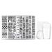 Nail Art Stamping Kit Flowers Nail Template Plates Manicure Stamper with Scraper Style1 nail art stamper
