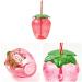 Strawberry Shaped Kawaii Cup with Straw for Boba Tea Pp Cute Cups with Lid and Straw Kawaii Tea Cup Bottle for Women - Buy Online on GoSupps.com