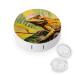 Yellow Lizard Contact Lens Travel Kit Portable Cute Contact Box with Mirror for Daily Outdoor style