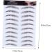 VINTORKY False Eyebrow 4pcs Eyebrow Stickers Water Proof Stickers Eyebrows Tattooed 6d Hair-like Eyebrows Stickers Shaper - Buy Online on GoSupps.com