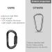 CAMNAL 25kn Heavy Duty Oval Carabiner for Climbing & Mountaineering - Black-TN - Buy Online on GoSupps.com