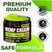 Generic Natural Hemp Cream for Muscles Joints Back Knees Neck Fingers Elbows - High Strength Hemp Oil Extract with Arnica Emu Oil Turmeric - Made in The USA - Buy Online on GoSupps.com