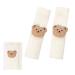 Fychuo 2 PCS Car Seat Belt Pad Comfort Soft Seat Belt Cover for Kids Travel Car Seat Belt Pading Cute Bear Vehicle Safety Belt Protector for Boys Girls Children Adults