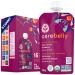 Cerebelly Organic Baby Food Pouches Beet Carrot Blueberry (4 Ounce 6 Count) Toddler Snacks - 16 Nutrients from Superfoods - Healthy Snacks Gluten-Free Ingredients BPA-Free No Added Sugar Beet Carrot Blueberry 4 Ounce (Pack of 6)