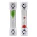 UOOOM 2pcs 3 Minutes Kids Toothbrush Timer Smiling Face Sand Timer Hourglass (Red+Green)