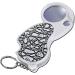 Magnifying Glass 8 Times with Folding Magnifying Glass Silver Dollar Sealing Tool with Keychain for Reading Crafts Repair Magnifier Lofty Ambition