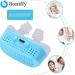 2023 Upgraded Portable Electric Anti-Snoring Device - 3 Levels, Variable Speed, Snoring Solution Nose Clip (Blue) - Buy Online on GoSupps.com