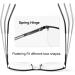 Efe 4 Pack Reading Glasses for Women - High Quality Black Matte Rectangular Readers with Spring Hinges | Comfortable Vintage Style Eyewear for Men - Buy Online on GoSupps.com