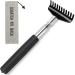 Flanker-L Oversized Portable Extendable Back Scratcher Upgraded Metal Stainless Steel Telescoping Back Scratcher Tool with Canvas Carrying Bag - Black