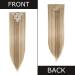 26 Straight Hair Extension 8-Piece Full Head Set Clip In Hair Extensions - Sandy & Bleach Blond, Heat-Resistant - Buy Online on GoSupps.com
