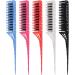 Comb Hair Care Portable Comb Creative 3-row Tooth Hair Brush Fine Tail Comb Hair Comb for Men and Women Hair Styling Tools Accessories Hair Brush (Color : E) - Buy Online on GoSupps.com