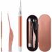 HMDABD Eustachian Ear Wax Removal Tool Set - LED Flashlight, Stainless Steel Ear Pick - Rose Gold - for Baby and Adults - 3pcs Set - Buy Online on GoSupps.com