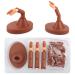 Flexible Nail Practice Fingers for Acrylic Nails - 3 PCS Set with Base Stand and 100 Refill Nail Tips - Buy Online on GoSupps.com