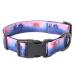 Heele dog collar dog collar for puppies Small medium-sized dogs patterned dog collars adjustable comfort robust dog collar purple sunset XS XS (length 21.6-28cm width 1.5 cm) purple sunset