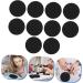 10pcs Nail Polish Palette Tray - Silicone Makeup Tool for Nail Art Black 9.5x9.5 cm - Perfect for Manicure & Painting - Buy Online on GoSupps.com