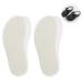 2 Pairs Warm Cozy Clog Sheepskin Insoles for Women Men Replace Garden Shoes Liner Fleece and Fur Wool Slipper Inserts Size 7 2 Pairs Beige Women 9 US