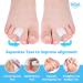 Hilph Bunion Corrector & Toe Straightener for Men and Women 4 Big & 2 Middle Gel Toe Separators Minimally Invasive Hallux Valgus & Hammer Toe Straightener-White - Buy Online on GoSupps.com