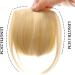 Bangs Hair Clip Natural Straight Synthetic Blunt Bangs Hair Extensions 6" Short Straight Hairpiece Front Neat Bang Clip-In Full Bangs for Women Bangs Clip in Hair (Color : SW65-103) - Buy Online on GoSupps.com