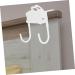 DOITOOL 2pcs Cute Rabbit Hook Coat Rack Clothes Hangers Hooks Spray Paint Door Hanger Hook Bags Door Hook - Buy Online on GoSupps.com