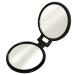 Yamamura YL-10 Double Sided Compact Mirror with 10x Magnification  Black  Mirror/Flat  3.0 inches (77 mm) Black (Black 19-3911tcx)