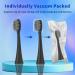 Burst Sonic Toothbrush Heads - 10 Replacement Heads + 30 Floss Picks + 1 Holder - Deep Cleaning Bristle Design - Black-Compatible with Burst Electric Toothbrush - Buy Online on GoSupps.com