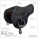 LeMieux ProKit Ride On Dressage Saddle Cover - Black with Silicone Grip Seat - Waterproof Polyester Outer & Fleece Lining - One Size - Buy Online on GoSupps.com