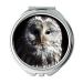 Mirror Travel Mirror owl and lark Habichtskauz Uralkauz Strix uralensis Ural Owl pocket mirror portable mirror