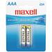Maxell 723807 Ready-to-go Long Lasting and Reliable AAA Alkaline Battery AAA Cell 2 Pack with High Compatibility