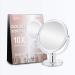 Fabuday Double-Sided 1X/10X Magnifying Makeup Mirror | Table Top Vanity Mirror | 6.25-inch Clear Transparent Design - Buy Online on GoSupps.com