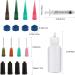 AIEX 21pcs Needle Tip Bottle Set - 30ml Glue Applicator Bottles with Precise Blunt Needle Tips - Squeezable Dropper Bottles - Plastic Glue Applicator Syringe for Crafts DIY - Buy Online on GoSupps.com