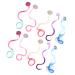 minkissy 5 Pairs Children's Hair Clip Kids Hair Extensions Hair Clip Wig Kids Curly Hair Extensions Hair Extensions Wig Shell Hair Clip Ponytail Claw High Temperature Wire Princess Clothing