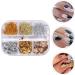 3 Boxes Nail Art Fragments Nail Painting Handicraft Nail Decor Gold Sequins Iaff Sticker Nail Art Foil Glitter Nails Decoration Stickers for Nails Manicure Metal Gold Leaf - Buy Online on GoSupps.com