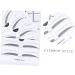 Didiseaon 2 Eyebrow Template with Strap Beauty Eyebrow Makeup Tools Eyebrow Stickers Portable A607 Card - Buy Online on GoSupps.com